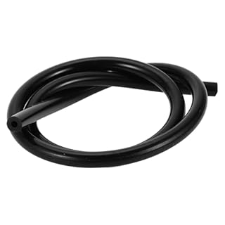Hihaha Silicone Vacuum Tubing Hose Automotive Vacuum Line High Temperature 3.3FT 3/16" 5mm ID 3.5mm Thickness 1 Pc Black