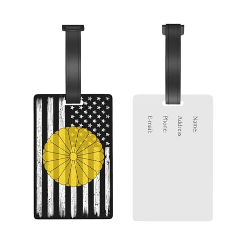 US and Imperial Seal of Japan Luggage Tags for Suitcases