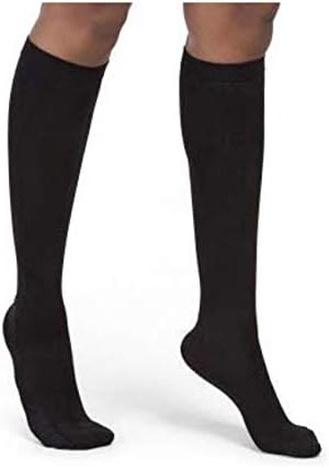 Skineez skincarewear Medical Grade Hydrating Compression Socks (10-15 mmHg), Black, Large/X-Large, 2 Count