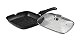 Pradel Excellence - 52382M - Poêle Grill 24 x 24 cm 'Façon Pierre' en Fonte d'Aluminium avec Couvercle en Verre, Noir