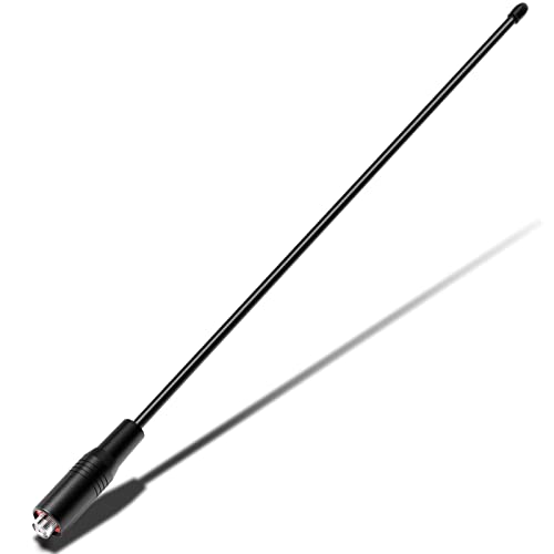 SAMCOM Antennas for Walkie Talkies Long Range, 20 Watt High Gain Long Antenna Dual Band VHF(136-174)/UHF (400-470MHz), 1.5.1 Inch SMA - Female Antennas, 1 Pcs