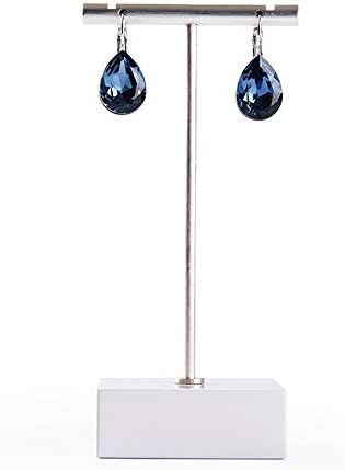 Oirlv T-Bar Jewelry Display Stand Earring Holder (White)