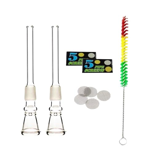 Image of OutonTrip Glass Shooter Bong Accessory | Male Shooter - Pack of 2 | 14.4mm Slider for Waterpipe Bongs