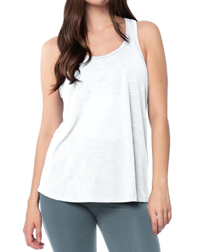 Image of Sexy Basics Women's Everyday Flowy Burnout Slub Racer Back Tanks | Active Workout Tops | Multi Packs & Colors