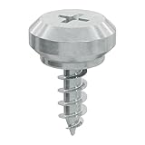 DIWARO® Nippelschraube für Kunststoff Führungsschiene | für Profil Stöckel, Roth, Trocal & Schüco | Rollladen, Jalousie Rollo