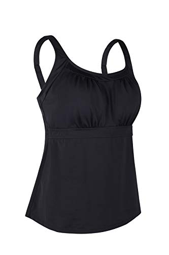 JINXUEER Women's Plus Size Swimsuit Floral Tankini Top Vintage Swimwear