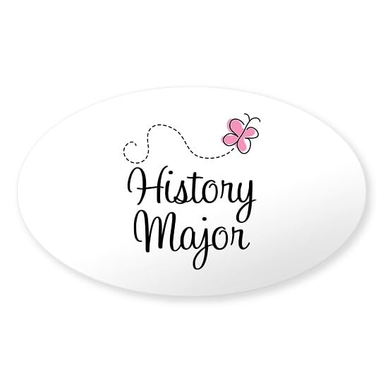 CafePress Cute History Major Oval Car Bumper Sticker
