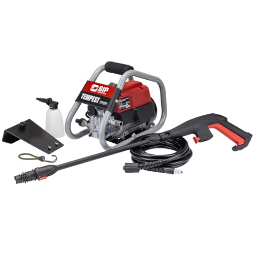 SIP TEMPEST PW420/150 Wall-Mount Pressure Washer, 2175psi 420L/hr, 6m Hose & Detergent