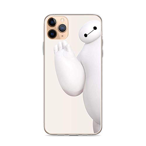 Gahifde Compatible with iPhone 11 Pro Max Case Baymax Hello Animated Superhero Movie Pure Clear Phone Cases Cover