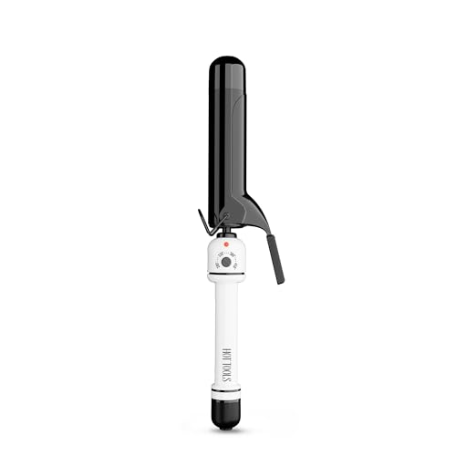 HOT TOOLS Pro Artist Nano Ceramic 1-1/2 Inch Curling Iron, Curling Wand for Loose Curls, Black/White