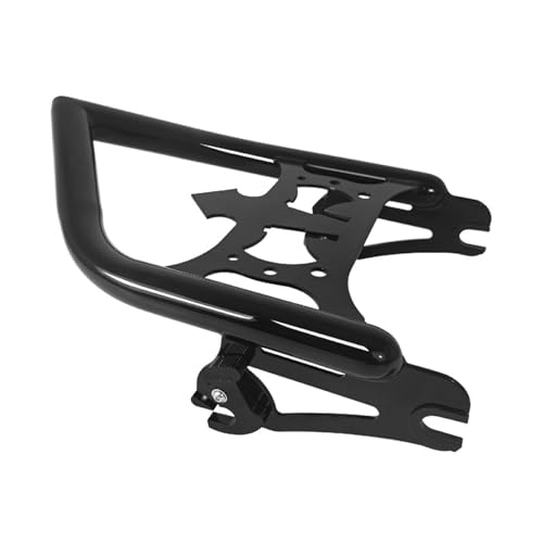 Porte-bagages amovible pour Harley Touring avec fixation rapide et structure acier noir