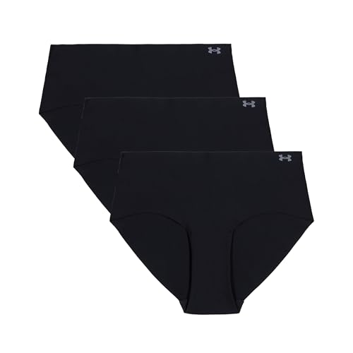 Under Armour Pack de 3 Bragas Hipster Invisible Pure Stretch para Mujer – Ajuste sin Costuras, Sin Marcas, Ultraligero, Comodidad Todo el Día