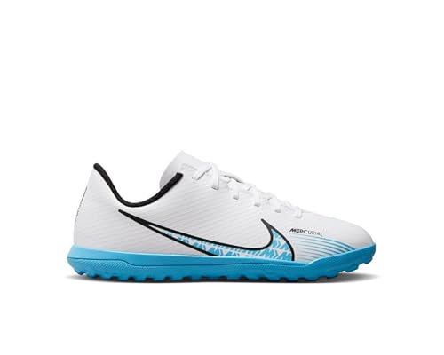 Nike JR Vapor 15 Club TF Sneaker, Weiß/baltischblau-rosa Explosion, 38 EU