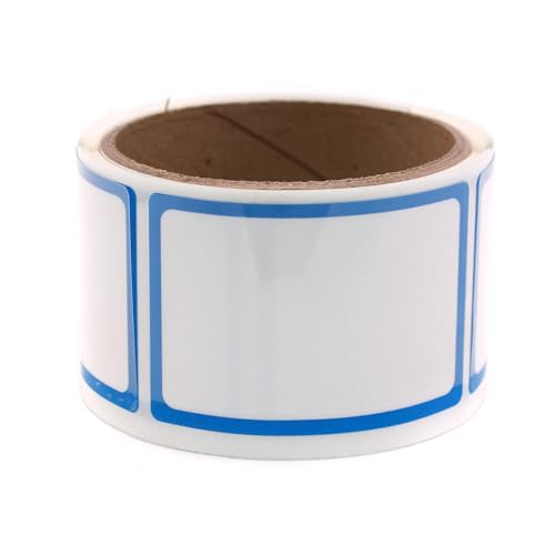 Image of 117-0002E 117-0002 Action Dry Erase Label with Protective Flap, 3 inch Length x 2 inch Width, Blue (Roll of 50)