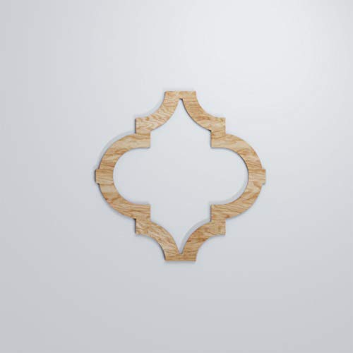 Image of Ekena Millwork WALW24X24X0375MRKRO Marrakesh 3 /8 inchT Decorative Fretwork Wall Panels, 23 3 /8 inchW X 23 3 /8 inchH, Red Oak