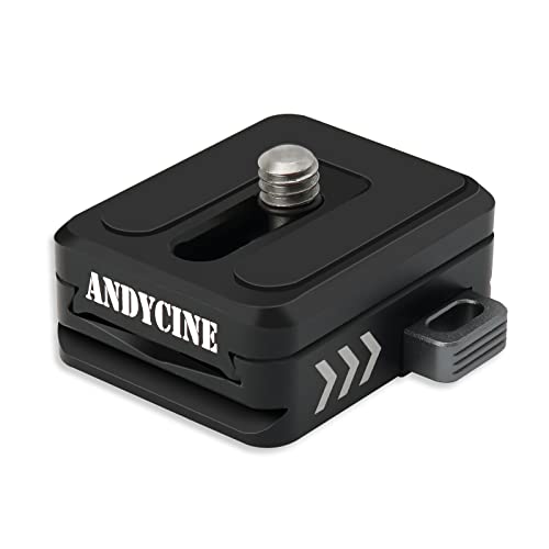 ANDYCINE Kamera Schnellwechselplatte mit Arca-Schlitz 1/4 Schraube Kamera schnellwechselplatte für Kamera, Feldmonitor, Zauberarm, Stativ, LED-Licht Cover
