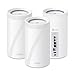 TP-Link Deco BE85 Tri-Band WiFi 7 BE22000 Whole Home Mesh System - 12-Stream 22 Gbps, 2X 10G + 2X 2.5G Ports, Wired Backhaul, 8X High-Gain Antennas, VPN, HomeShield, Free Expert Help (3-Pack)