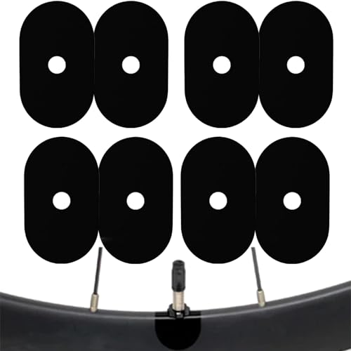 サイクルタイヤバルブステッカーセット - 4X バルブステム粘着ラベル、バルブカバーガスケットリング、人間工学に基づいた長持ちする安全な強力接着剤取り付けベース、自転車、マウンテンロード、サイクリングインナーチューブ用