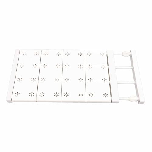 HERCHR Estante de tensión para armario, estante de tensión expandible, estante de almacenamiento ajustable, separadores de armario para armario (38-60 cm)