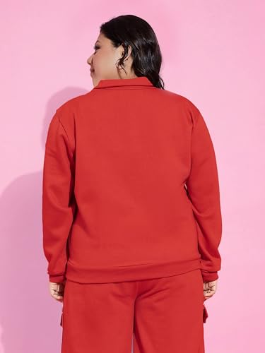 Image of Sassafras Curve Women Hope Fleece Zipper Sweatshirt