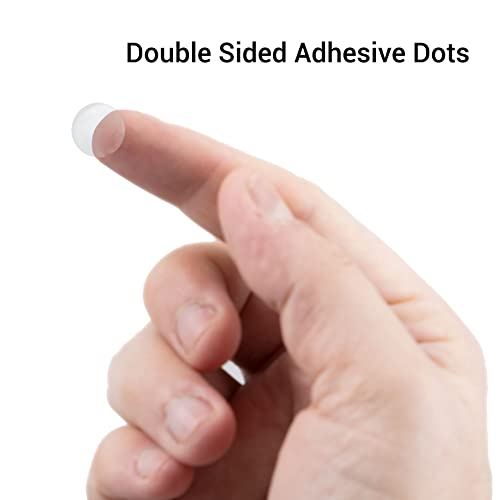 Ifamio 500 Pieces Double-Sided Adhesive Dots Clear 10Mm/0.4" Round Mounting Stickers Acrylic No Traces Transparent Sticky Tacks Removable Putty Tapes Glue Tape For Hanging Pictures On The Wall #TOP5