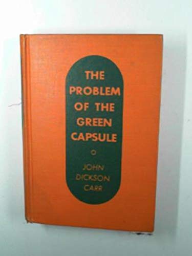 The problem of the green capsule;: Being: the p... B0006AOI4I Book Cover