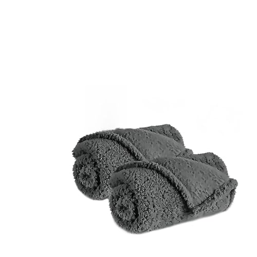 HAPINARY Pet Sleeping Mat Soft Fleece Blanket for Dogs Warm Pet Blankets for Cats Comfortable 2 Pieces