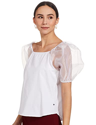 Image of Spykar Women's Cotton Solid Slim Fit Shirt