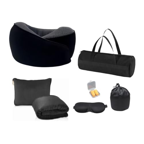 Set 4 Almohadas de Espuma de Memoria para Viaje