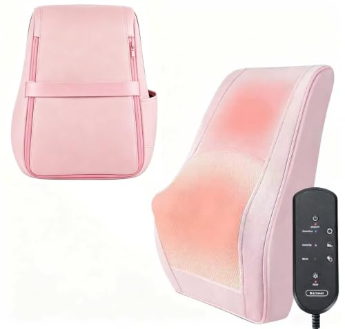 Image of Boriwat Neck and Back Massager with Heat, 3D Kneading Shiatsu Massage Pillow for Neck, Back, Shoulders, Legs, Deep Tissue Relief for Sore Muscles, Home & Car, Great Gift for Women, Men, Mom, Dad