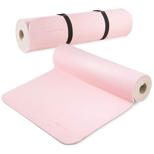 4FIZJO Fitnessmatte mit Tragegurt, Abmessungen 180x60cm, Dicke 6mm, TPE-Kautschuk,...