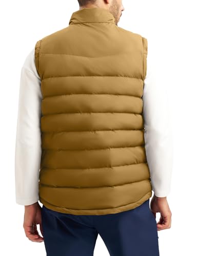Rdruko Men's Winter Puffer Vest Insulated Quilted Water-Resistant Windproof Zipper Lightweight Sleeveless Work Fishing Hiking2
