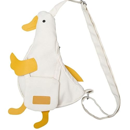 かわいい ぬいぐるみ アヒル ショルダーバッグ バッグ クロスボディバッグ ショルダー カジュアル バッグ ガールズ 女性用 白のサムネイル