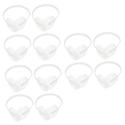 3sets Warm Winter Diy Earmuff Holder Earmuff Frame Ear Warmer Making Supplies Plastic Rack for Boys and Girls 4pcs*3, White, 17X14.5CM