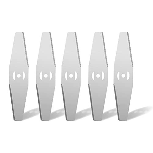 Mnsun 5pcs metallklinge rasentrimmer elektrisch, Elektrischer Rasenmäher Ersatzklingen, Rasenpflege, Auffahrt und Wegkante,Zubehör