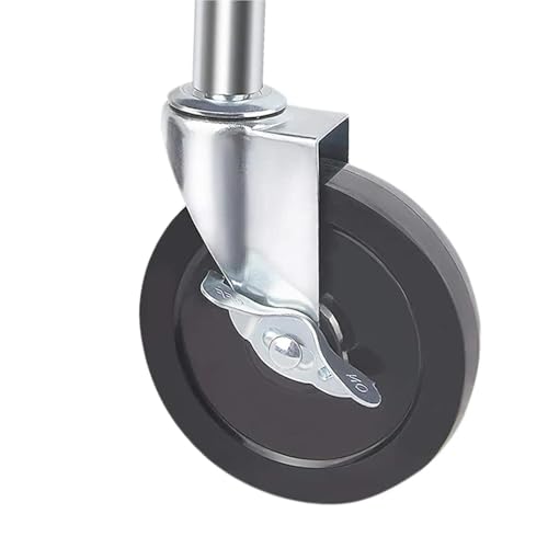 Roulettes de portail en caoutchouc noir durable et robuste