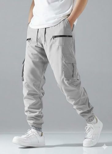 Image of INKKR Men Cargo || Men Zipper Cargo Pants Cotton ||