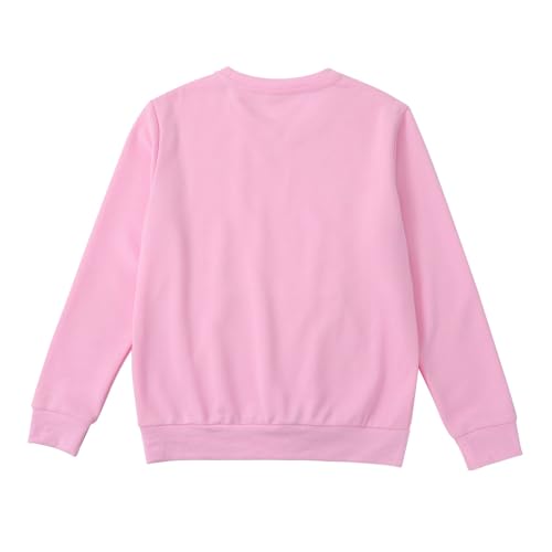 Teens Girls Sweatshirts Cute Crewneck Hoodies Long Sleeve Solid Comfort Sweatshirts Pullover Tops4