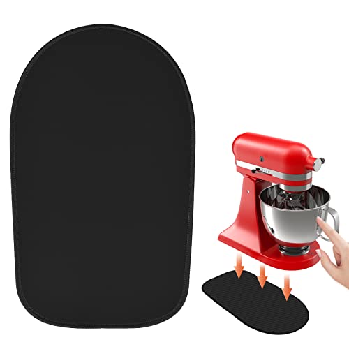 Sliding Mat for Stand Mixer,Mixer Mover Slider Mat Pad,Heat Resistant Mat For Appliance,Kitchen aid Mixers Accessories. (Black, For 5-8 Qt Mixer)