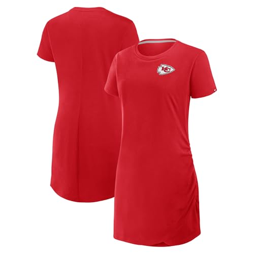 Fanatics Women's College NFL Ruched Drape T-Shirt Dress