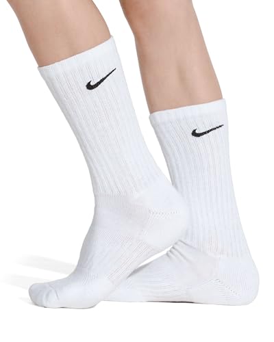 Image of Nike Unisex Kids' Everyday Cushioned Crew Socks (6-Pack) | Boys and Girls