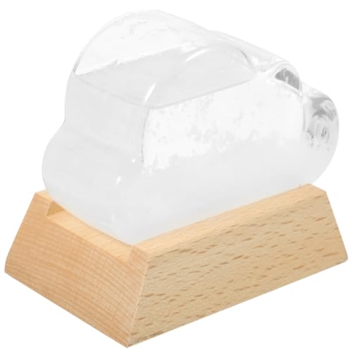 BESPORTBLE Cloud Storm Glass Weather Forecaster Weather Station Water Drop Weather Predictor Desktop Decorations for Home and Office Decoration Birthday Thanksgiving and Christmas
