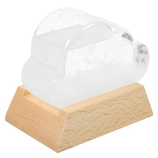 BESPORTBLE Cloud Storm Glass Weather Forecaster Weather Station Water Drop Weather Predictor Desktop Decorations