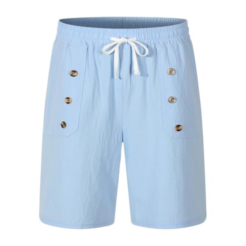 Short en coton et lin pour hommes idéal pour vacances et plage