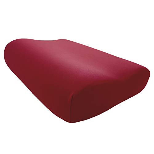 Edda Lux - Funda para almohada Tempur Original S/M/L/XL | 50 x 31 cm | en 20 colores | funda de almohada para almohada cervical | algodón | Color: Karmin