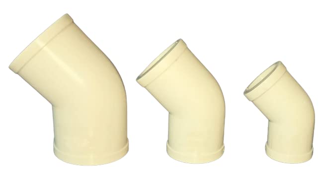 Image of YECC Pipe Fitting CPVC 45 Degree Elbow Shoe Bend (1-1 /4 inch, Pack of 30)