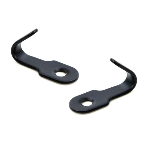 Image of Oedema 20Pcs Wall Hooks Stainless Steel Wall Mount Black J Hooks for Hanging Mirror Picture Coats Clothes Keys Bath Tower
