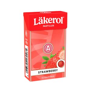 sugar free mint gummy pastilles|Oral throat soothing mouth freshener| Swedish fruity soft lozenges | No artificial flavour & colour|100% Veg|Strawberry- 27g*3