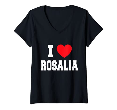 Mujer Me encanta Rosalia Camiseta Cuello V