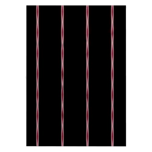 3dRose Textile Pattern Pink Wavy Stripe On Solid Black - Towels (twl-18485-2)
